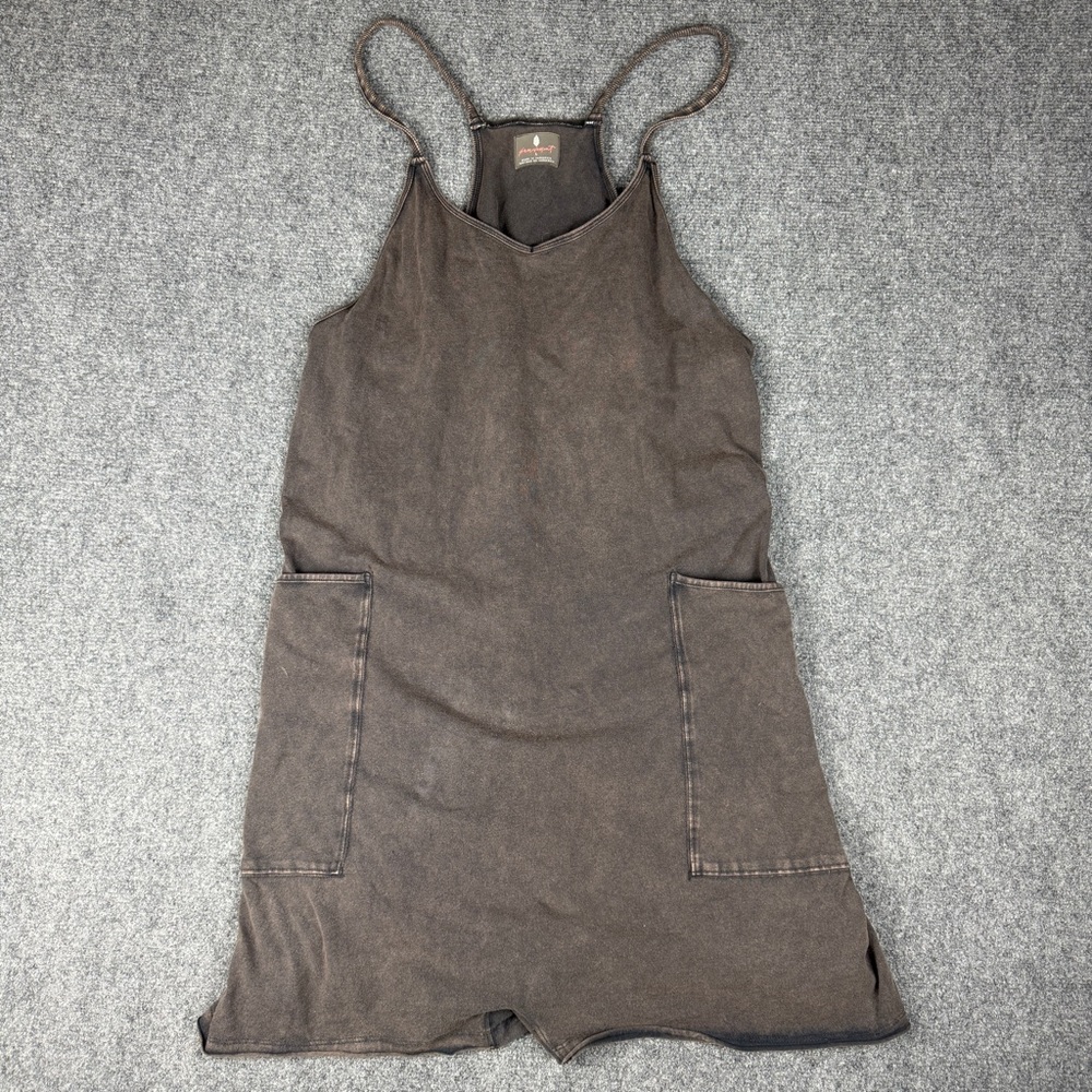 Free people hot shot romper in charcoal size L